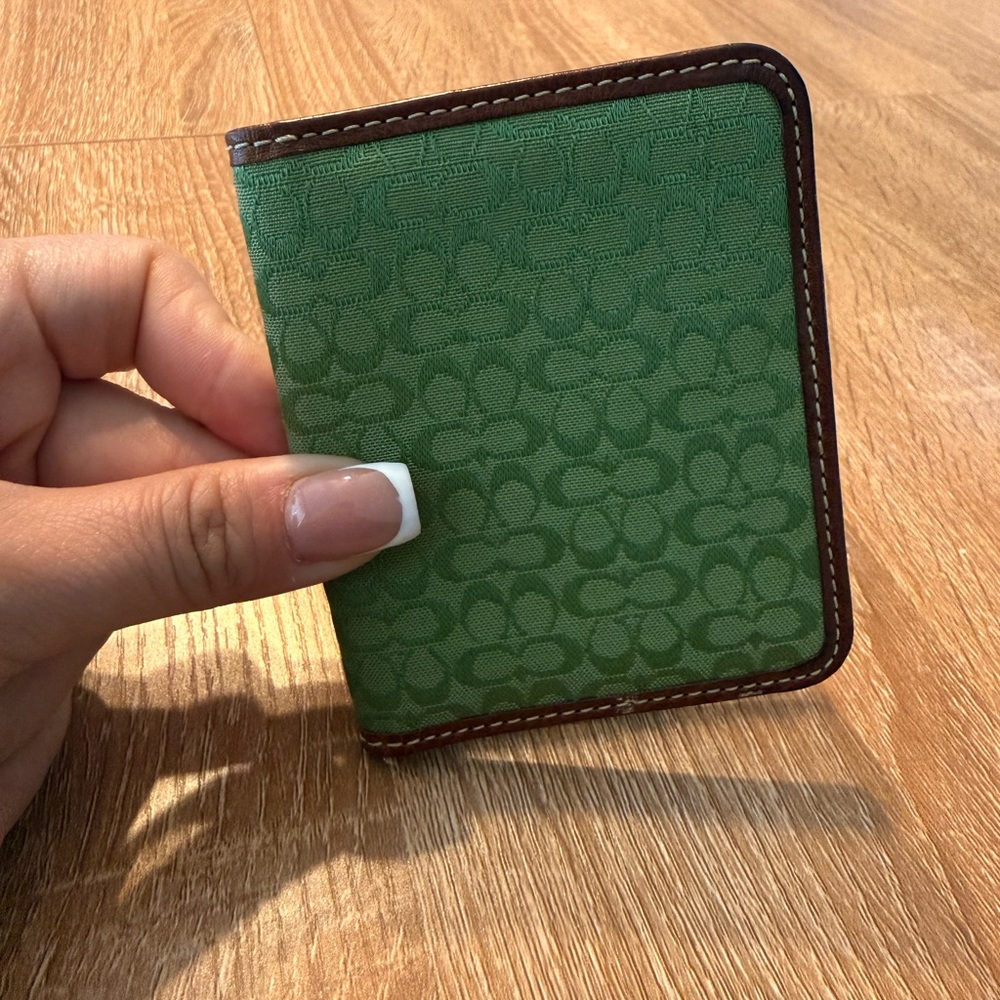 Coach Green ID holder